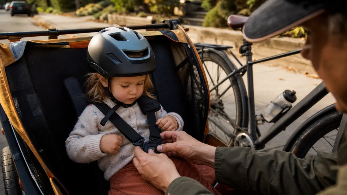 Choisir sa remorque vélo enfant : guide sécurité et normes